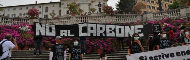No al Carbone in Piazza di Spagna