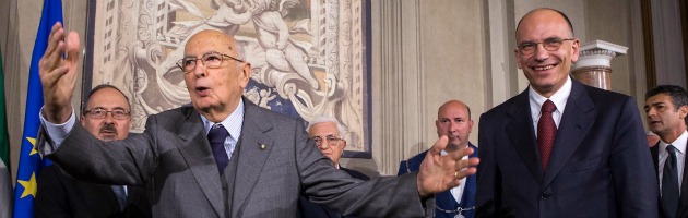 Governo Letta, Napolitano: “Esecutivo politico nato da intesa tra i partiti”