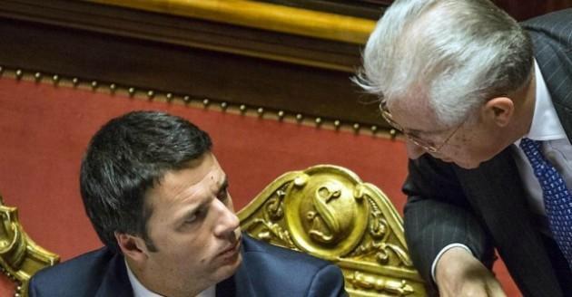 Matteo Renzi e Mario Monti