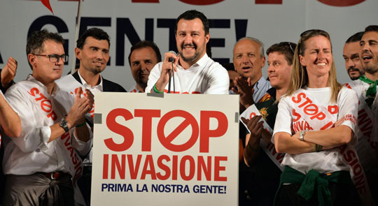 Resultado de imagen para Matteo Salvini,  italia