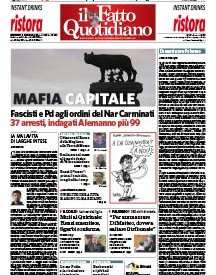 Copertina Il Fatto Quotidiano - Mafia Capitale