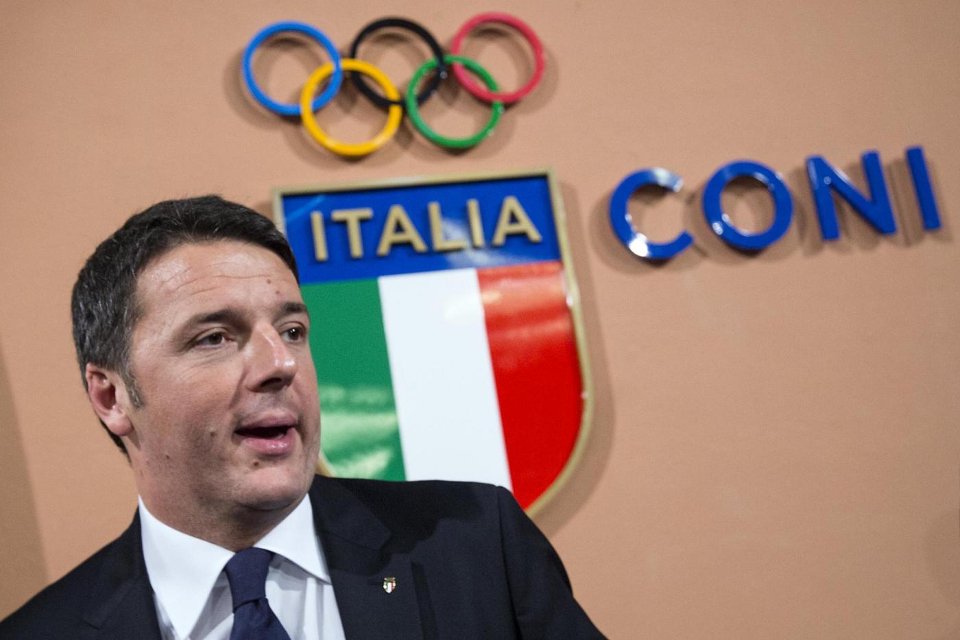 Coni - Matteo Renzi annuncia la candidatura di Roma alle Olimpiadi 2024