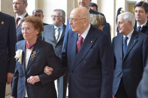 Quirinale - Giorgio Napolitano riceve gli onori militari dopo aver rassegnato le dimissioni