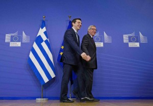 Bruxelles, Alexis Tsipras incontra Jean-Claude Juncker in commissione UE