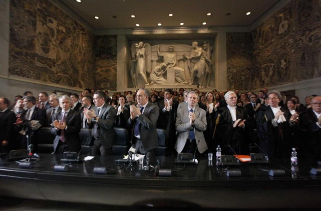 Milano, assemblea dell' ANM a Palazzo di Giustizia