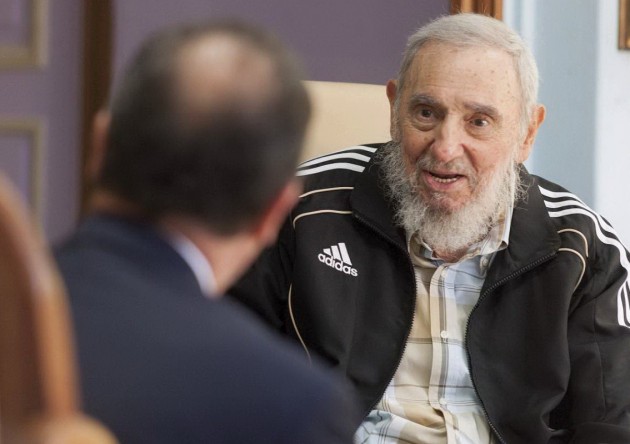 Fidel Castro incontra Francois Hollande