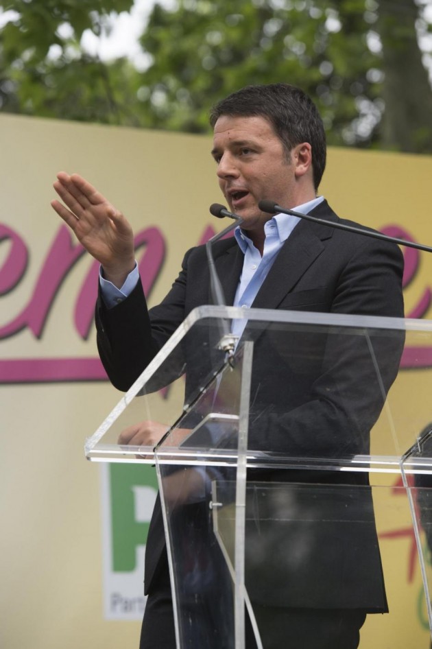 Matteo Renzi alla Festa dell'Unità