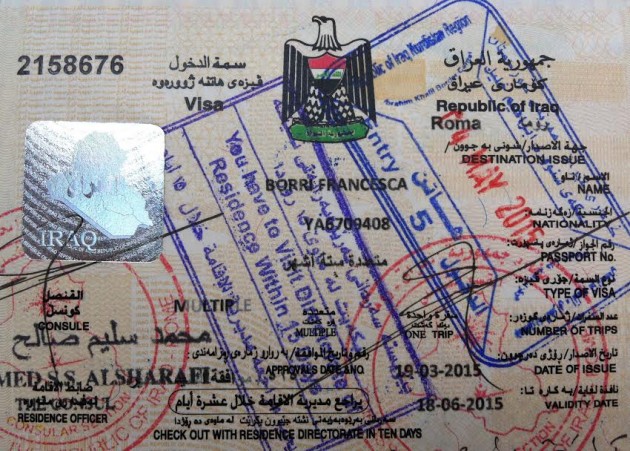 passaporto Iraq