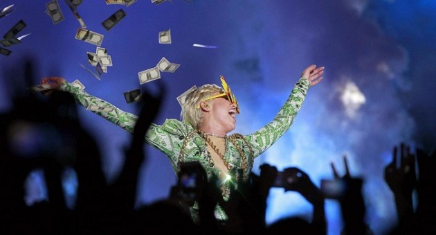 Miley Cyrus in concerto a Barcellona
