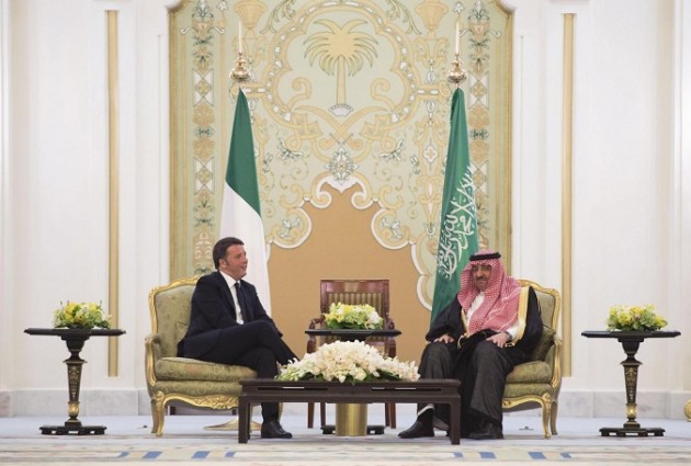 Arabia Saudita, Premier Matteo Renzi in visita a Riad