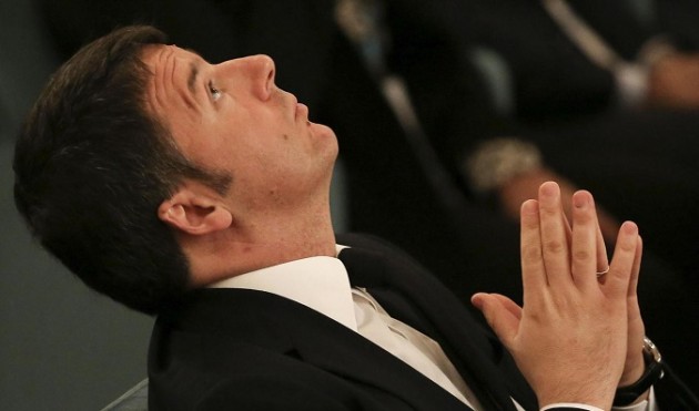 Matteo Renzi alla Reggia di Caserta