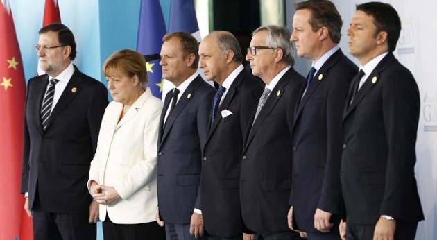 David Cameron durante il vertice del G20 con i leader mondiali a Antalya