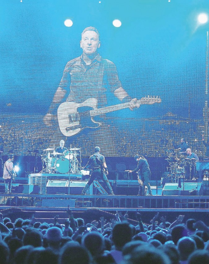 Bruce Springsteen performs in Rome