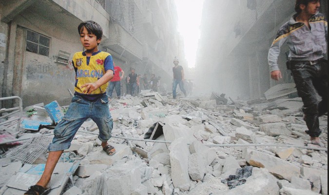 Allepo Shelled by Syrian Government Forces Portfolio LaPresse
