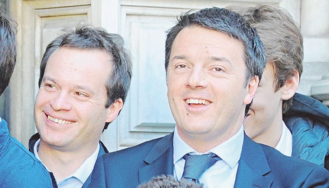 Il fedelissimo Marco Carrai e il premier Matteo Renzi - Ansa