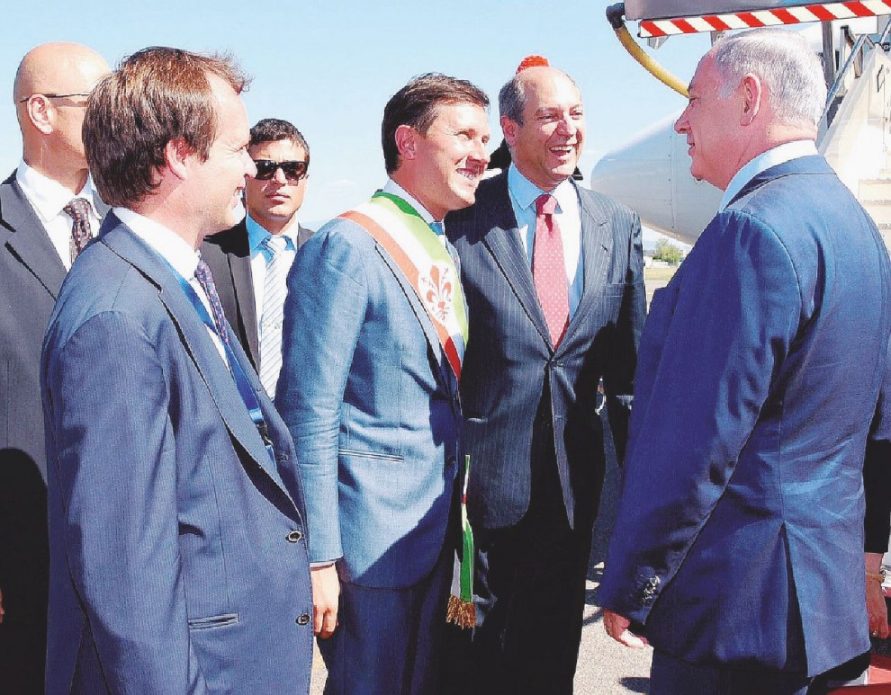 Israeli Prime Minister Benjamin Netanyahu in Florence