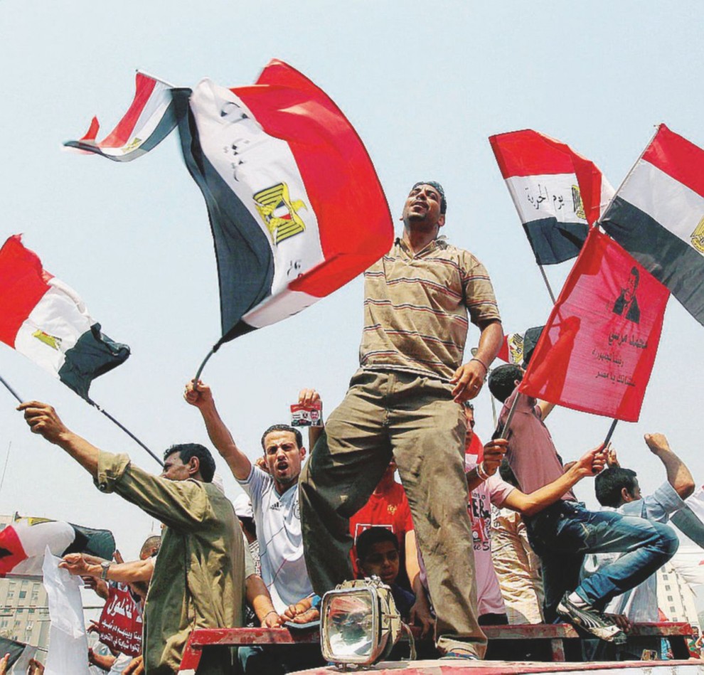 Egypt's Muslim Brotherhood celebrate victory of their candidate