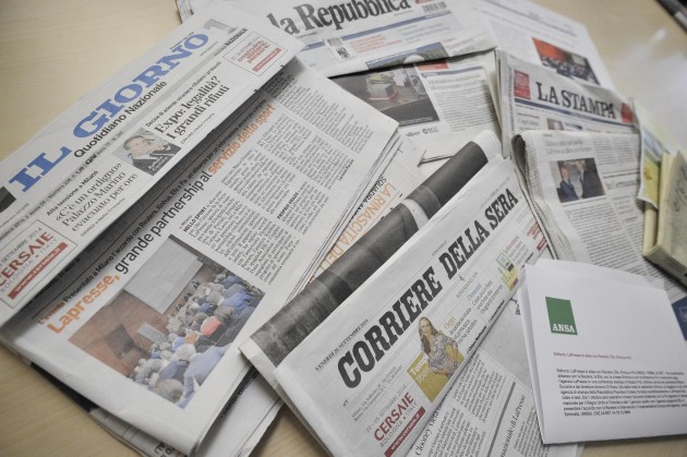 I giornali italiani raccontano sulle loro pagine le nuove partnership di LaPresse con Reuters, Efe, Pa e Xinhua
