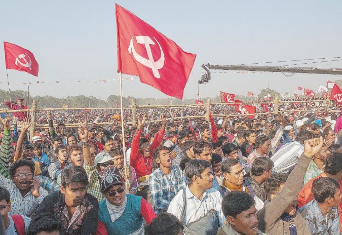 (WORLD SECTION) INDIA-KOLKATA-CPI-GATHERING