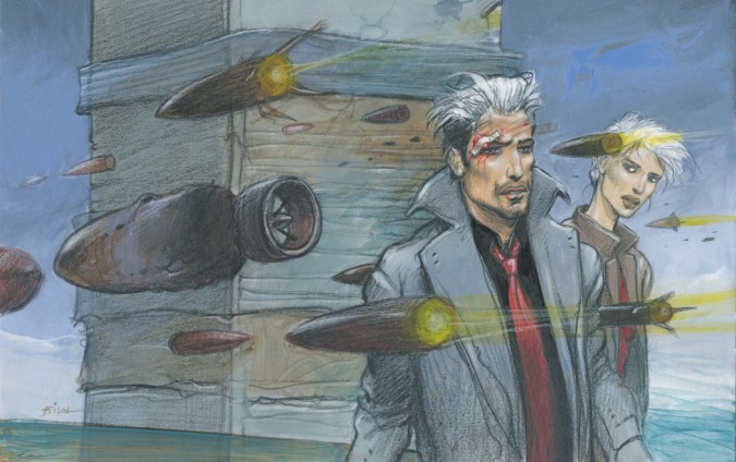 Si intitola “Altri mondi” a colori. Qui sopra un’illustrazione del grande Enki Bilal