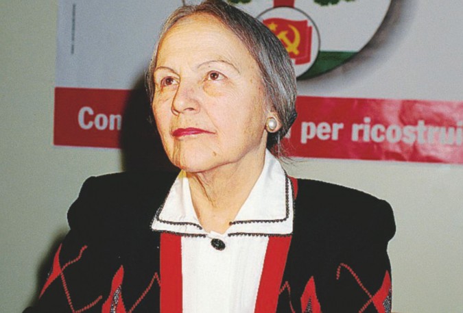 Nilde Iotti. A seguire Celeste Ingrao, figlia di Pietro, e Bianca Berlinguer, figlia  di Enrico - Ansa