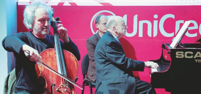 Sul palco -  Mario Brunello e Gustavo Zagrebelsky al Salone del libro di Torino  -  AGF