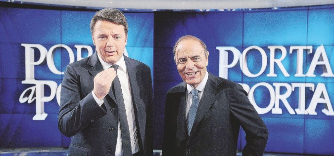Ospitate - Renzi da Bruno Vespa a Porta a Porta - LaPresse