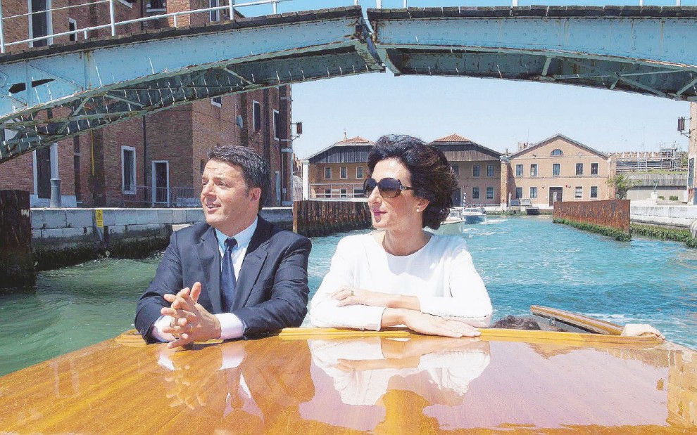 Renzi alla Biennale di Venezia