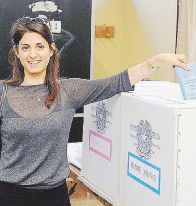 Vincitrice - Virginia Raggi - LaPresse