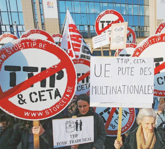TTIP CETA protest