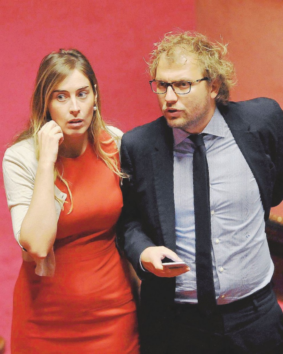 Giglio Magico. I renziani Maria Elena Boschi e Luca Lotti - Ansa/LaPresse