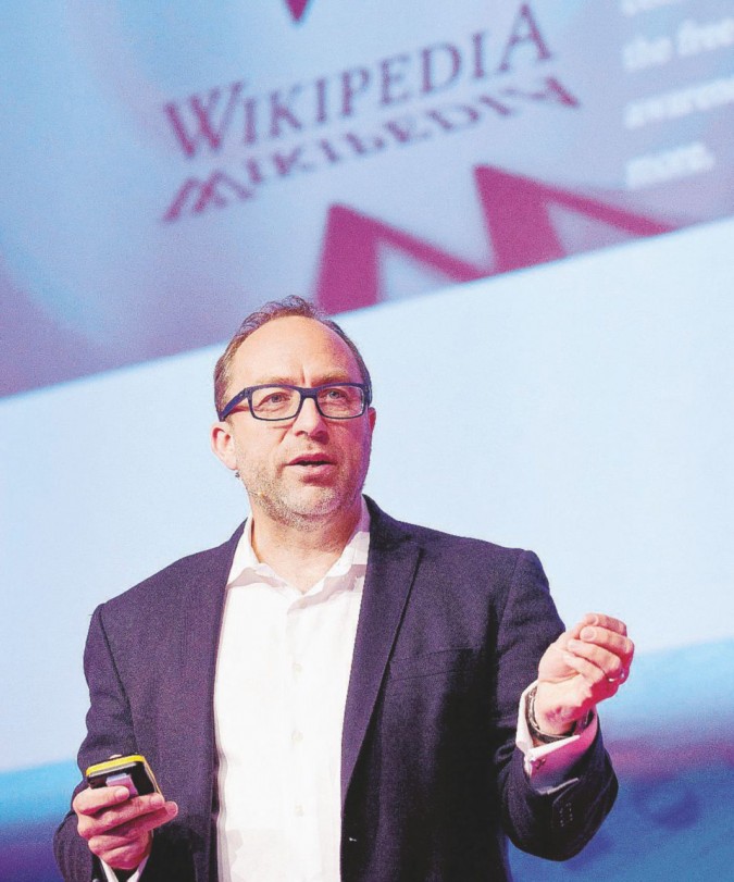 L’enciclopedia open source - Il fondatore di Wikipedia Jimmy Wales - Ansa