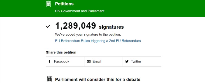 remain petition 675