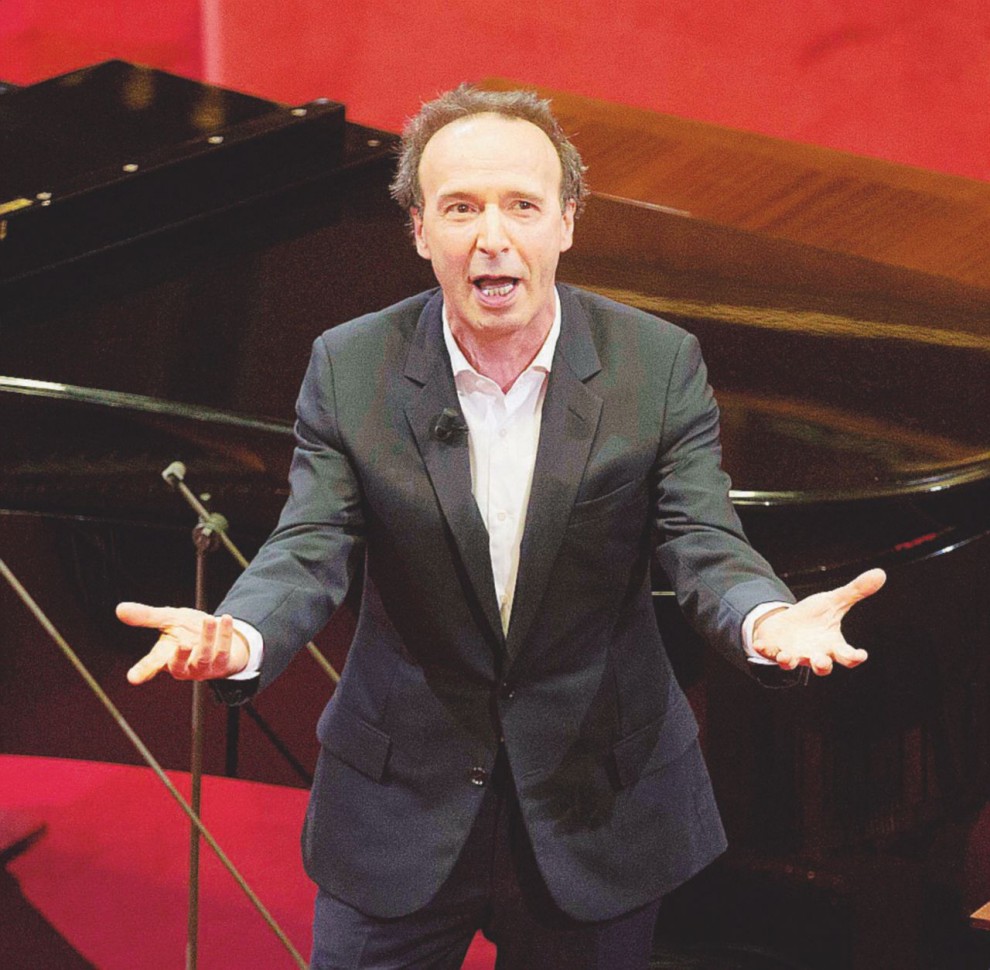 Roberto Benigni in Senato per il 750 anniversario della nascita di Dante Alighieri