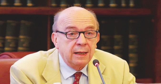 Professorone - Gustavo Zagrebelsky, professore di Diritto costituzionale, ex presidente della Consulta - LaPresse
