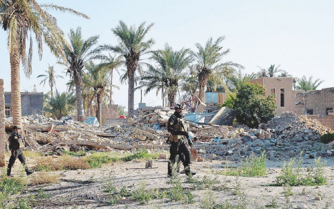 Suicide attack on a military base west of Ramadi