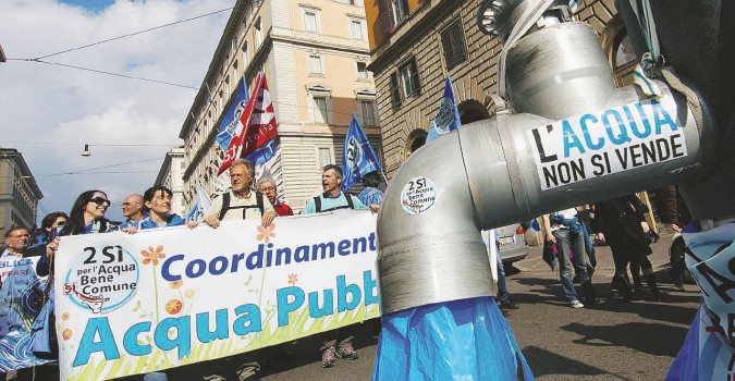 Nel 2011,  26 milioni di italiani votarono a favore dell’acqua pubblica  -  Ansa