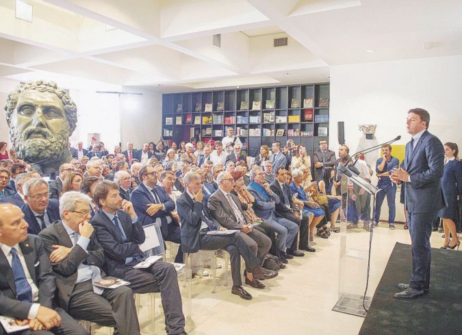 Renzi a Museo Archeologico Nazionale Taranto