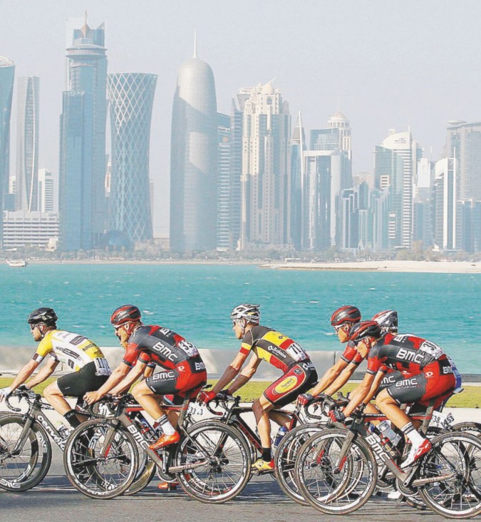 Il giro del Qatar - Il “gruppo” impegnato in una competizione nata nel 2002 - Ansa