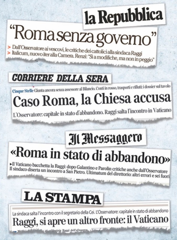 Vaticano contro la Raggi: breve storia d’un massacro inventato