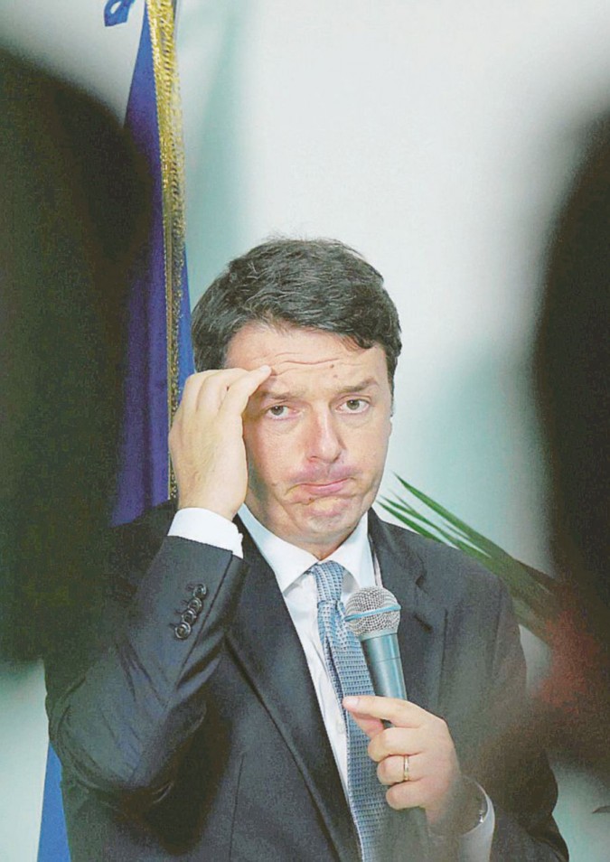 Il pallottoliere - Il premier Matteo Renzi - Ansa