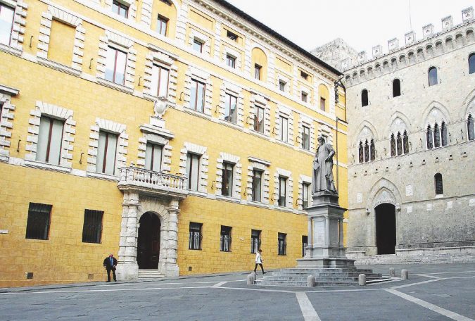 La sede centrale Monte dei Paschi di Siena