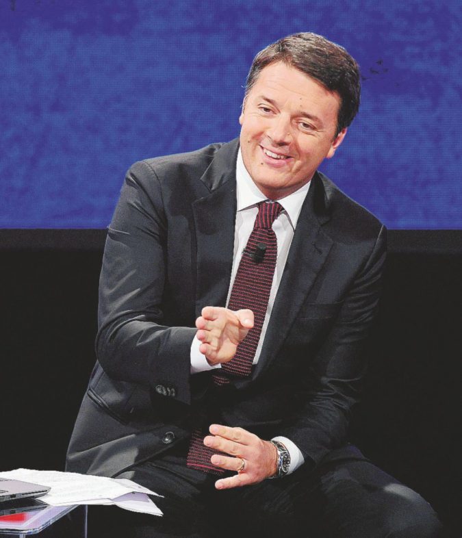Italian PM Matteo Renzi host of "Politics"