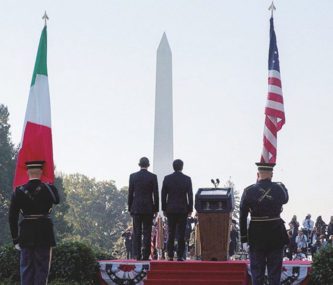 US President Barack Obama hosts Italian Prime Minister Matteo Renzi for official visit and state dinner