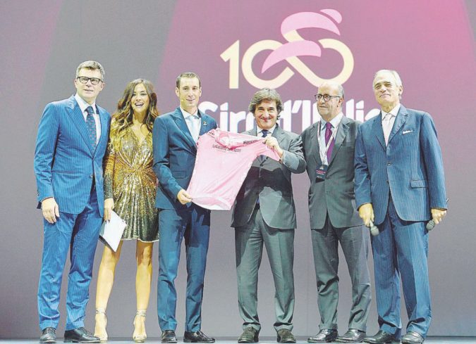 Presentation of the "Giro d'Italia" cycling race