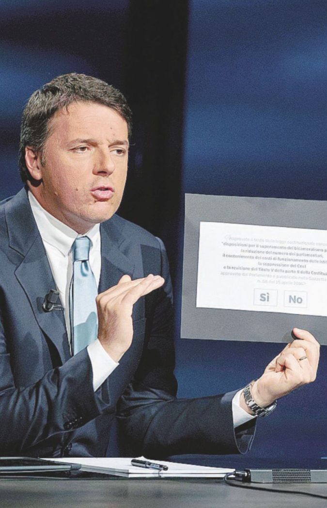 Referendum: Renzi, si sceglie tra questa riforma e il nulla