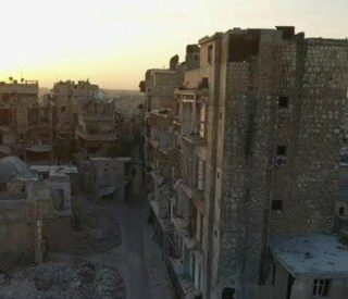 A still image from video taken October 12, 2016 of a general view of the bomb damaged Old City area of Aleppo, Syria. Video released October 12, 2016.      REUTERS/via ReutersTV
