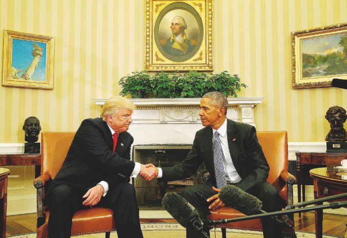 Obama riceve Donald Trump alla Casa Bianca