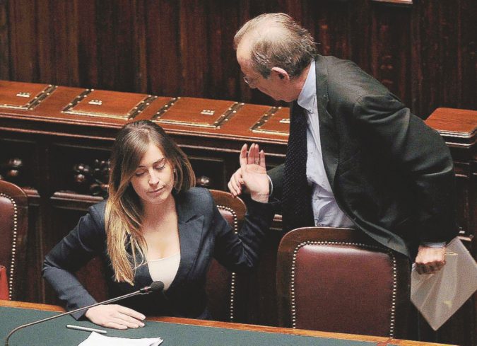 Imbarazzi e numeri - Maria Elena Boschi e il ministro dell’Economia, Pier Carlo Padoan - LaPresse