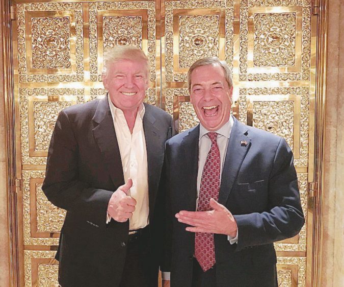 Trump: staff conferma incontro con Farage